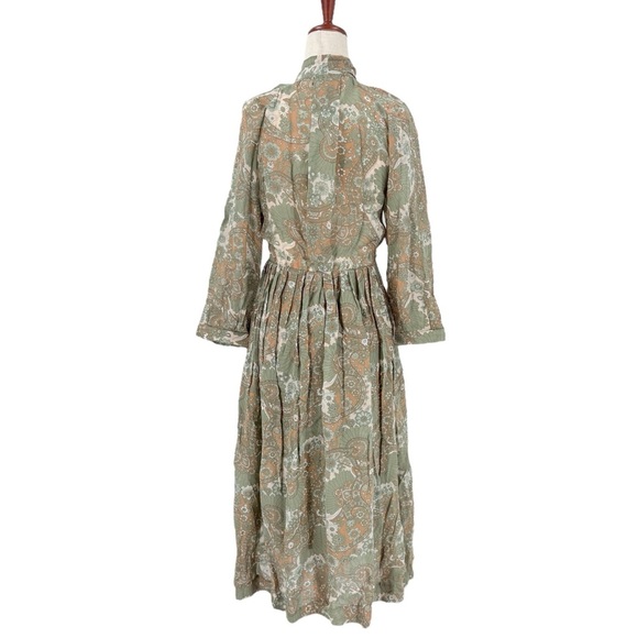 Buru Pink Label Paisley Floral Maxi Dress Extra Small - Picture 2 of 14